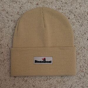 NWT Steamboat Beige Knit Beanie